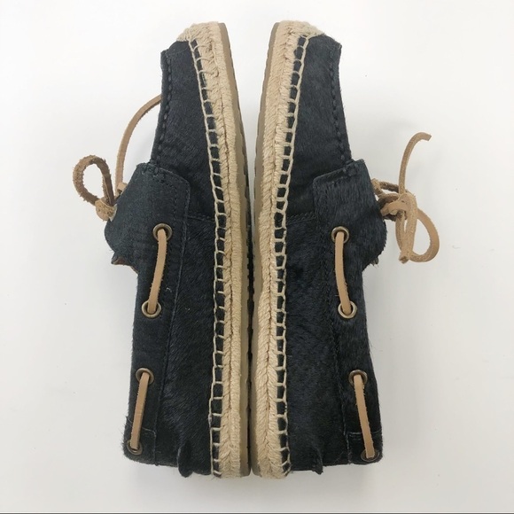 Ugg loafer black calf espadrille Size 7 - Picture 7 of 10